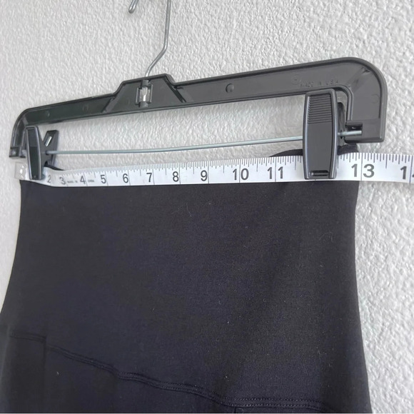 Athleta Women's Seaside Faux Wrap Fold Over Black Skirt - Picture 8 of 11